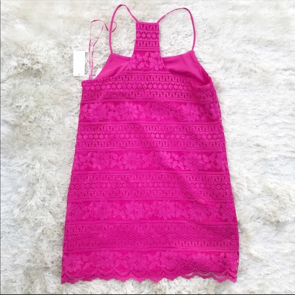NWOT. 1.STATE Racerback Lace Shift Dress - Picture 5 of 7